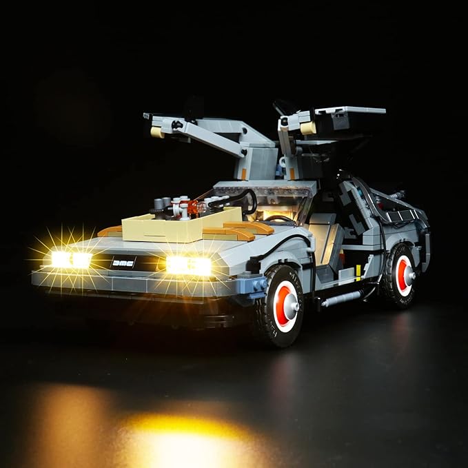 Brick Shine GC Light Kit for LEGO Back to The Future Time Machine 10300 - Classic Version