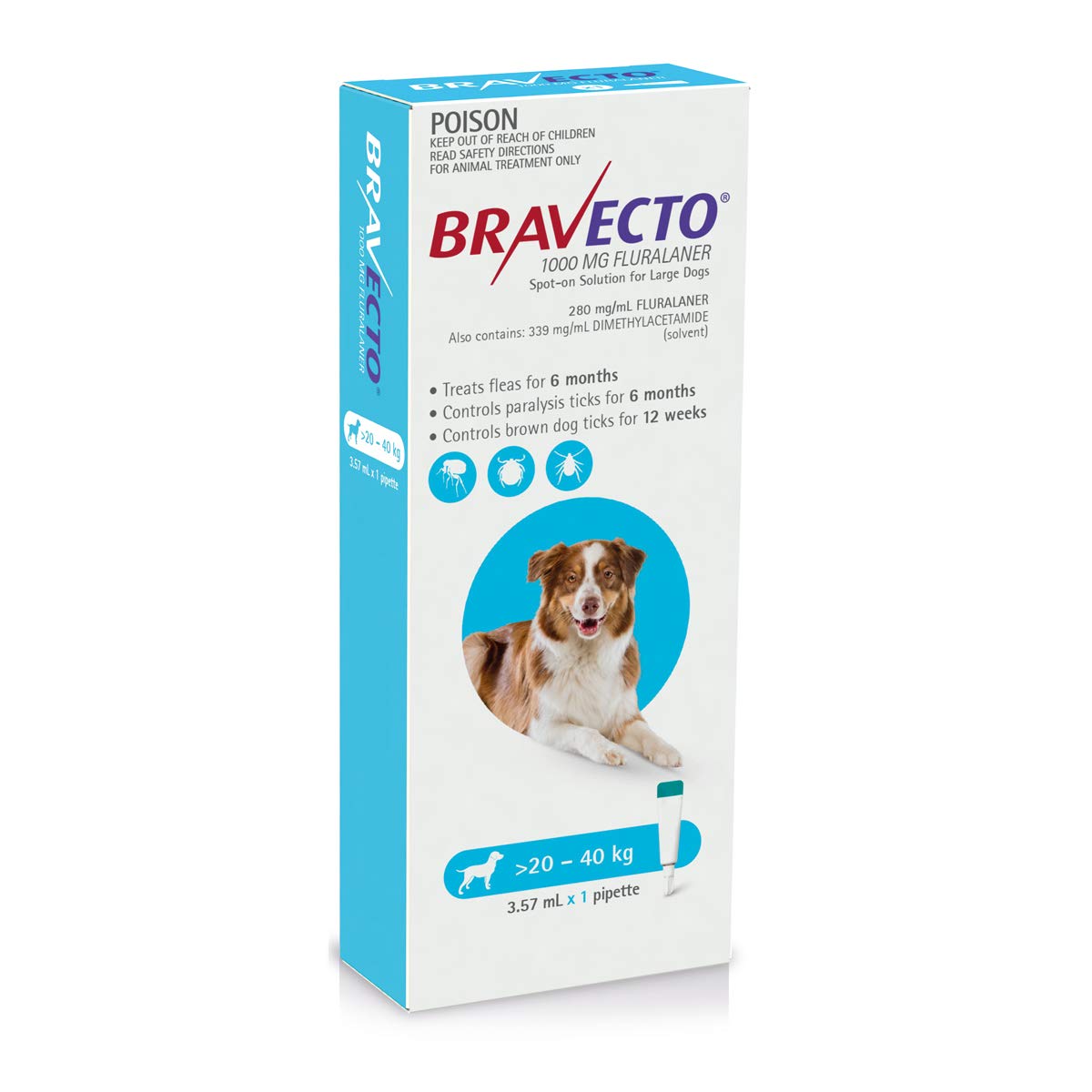 Bravecto Spot On for Dogs Blue