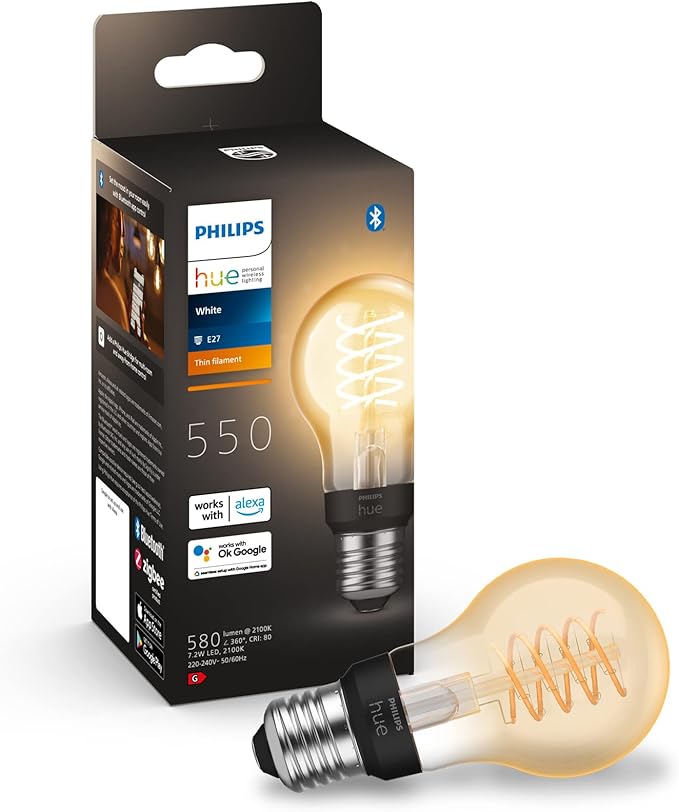Philips Hue White Ambiance Filament A60 - E27 Smart Bulb