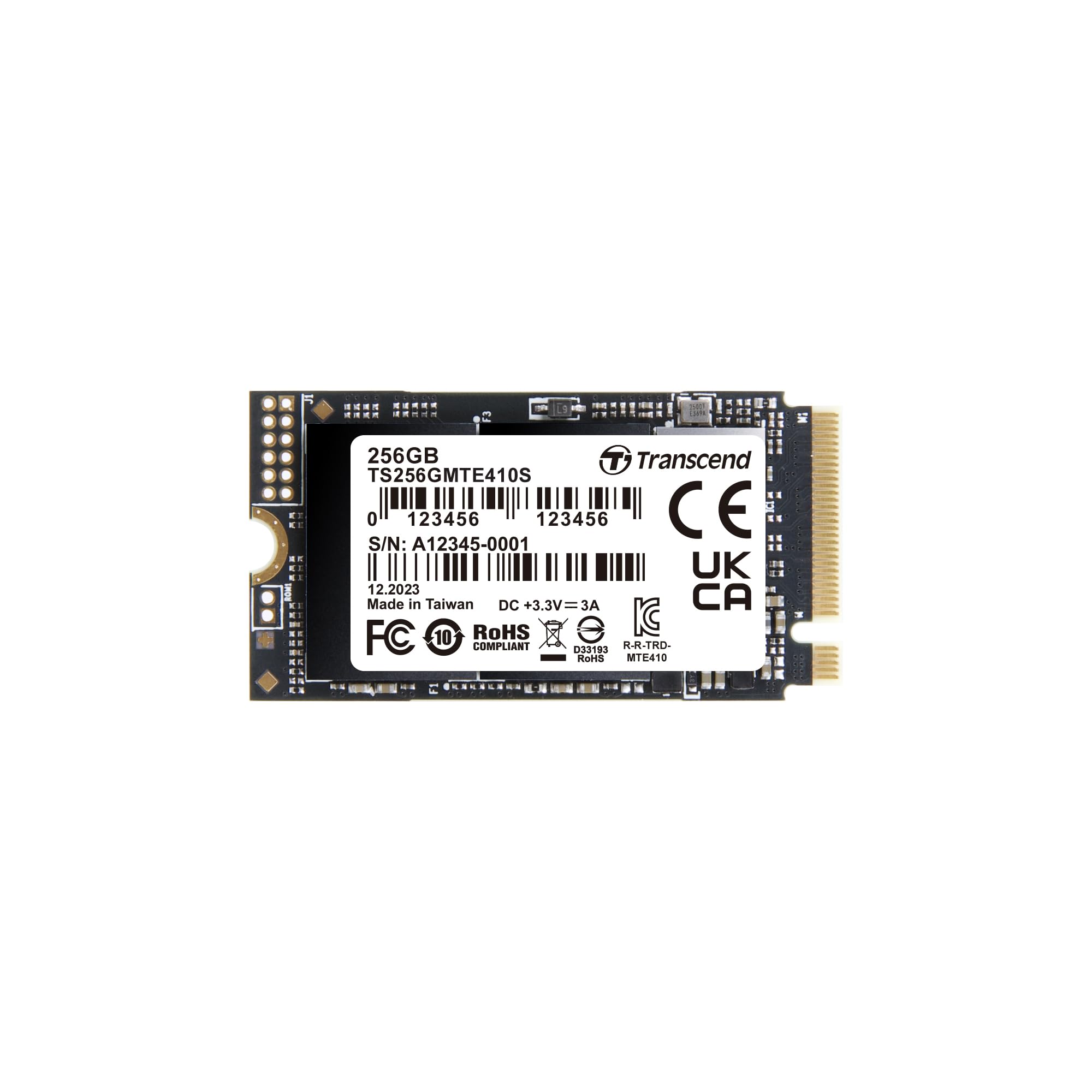 Transcend MTE410S - SSD - 256 GB - Internal - M.2 2242 - PCIe 4.0 X4 (Nvme)