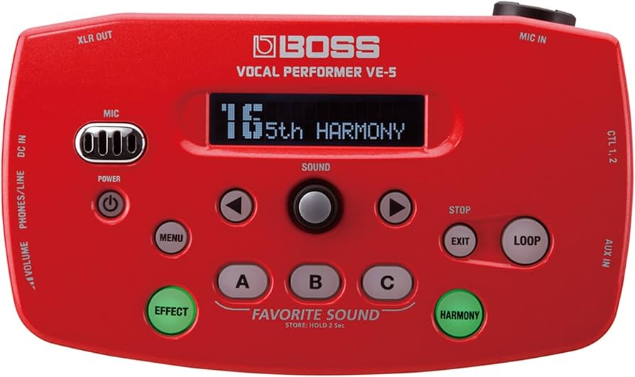 Boss VE-5 Vocal Performer (Red)