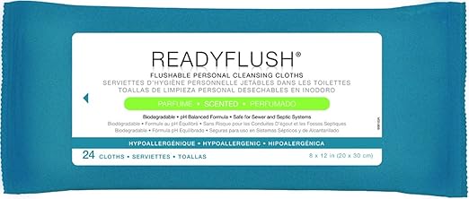 Medline MSC263810H ReadyFlush Biodegradable Flushable Wipes