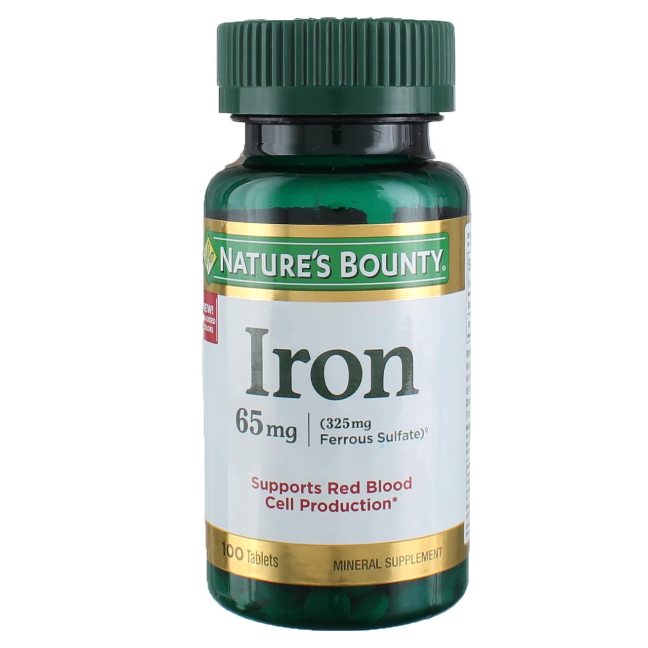 Nature's Bounty Iron 65 MG 100 Tablets