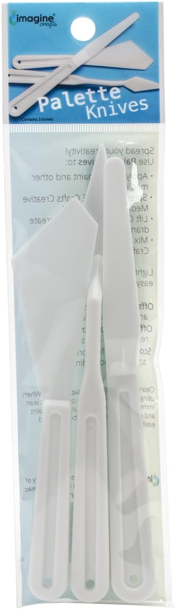 Imagine Crafts Plastic Palette Knives 3/Pk
