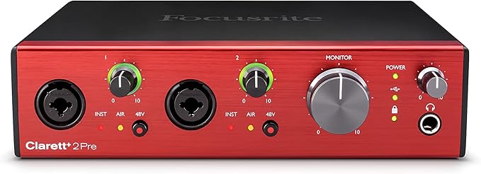 Focusrite Clarett+ 2Pre USB Audio Interface