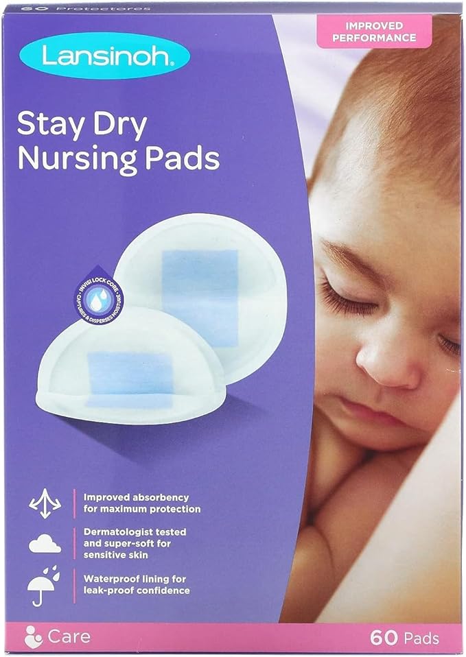 Lansinoh Stay Dry Disposable Nursing Pads 60 Count