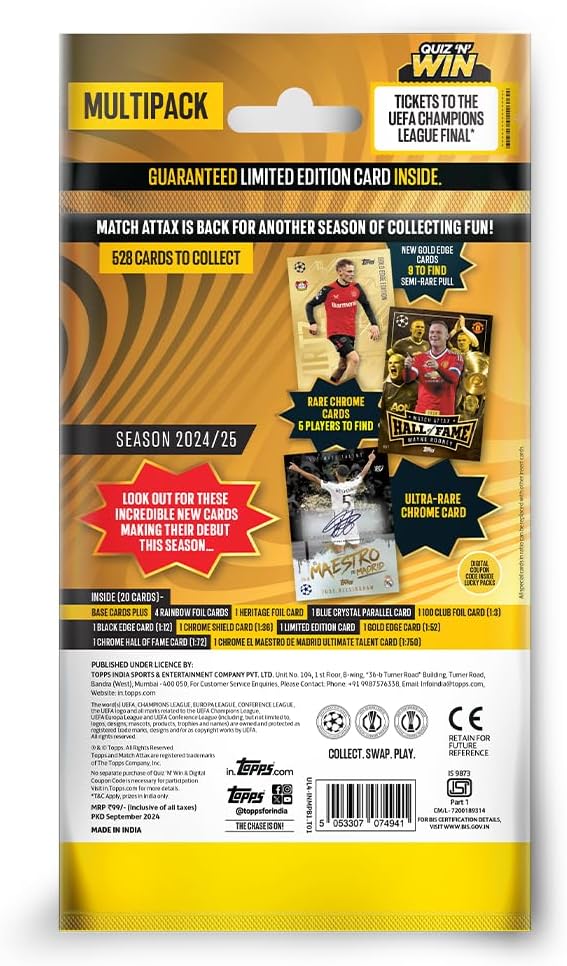 Match Attax UEFA Champions League 2024/2025 Booster Box