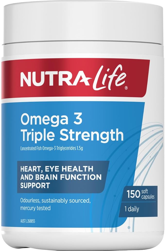 Nutra Life Omega 3 Triple Strength - 150 Capsules