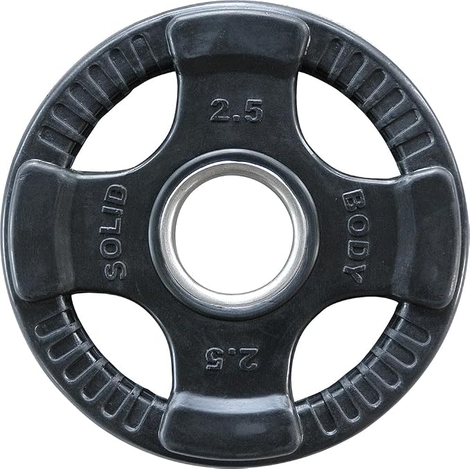 Body-Solid Rubber Grip Olympic Weight Plate, 2.5 kg
