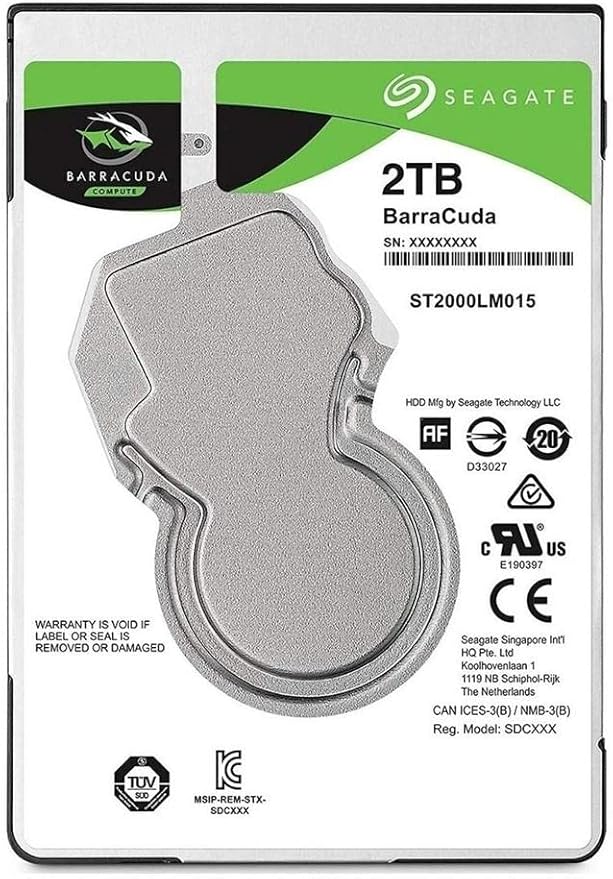 Seagate 2TB Mobile HDD 2.5" SATA Laptop Hard Drive (7mm, 128MB Cache)