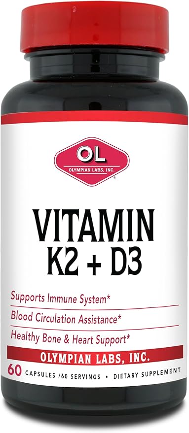 Olympian Labs Vitamin K2 + D3 60 Capsules