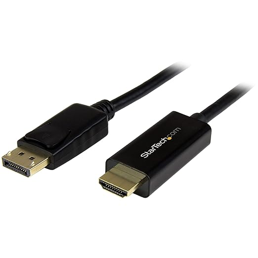 StarTech DisplayPort to HDMI Converter Cable - 6 ft (2m) - 4K