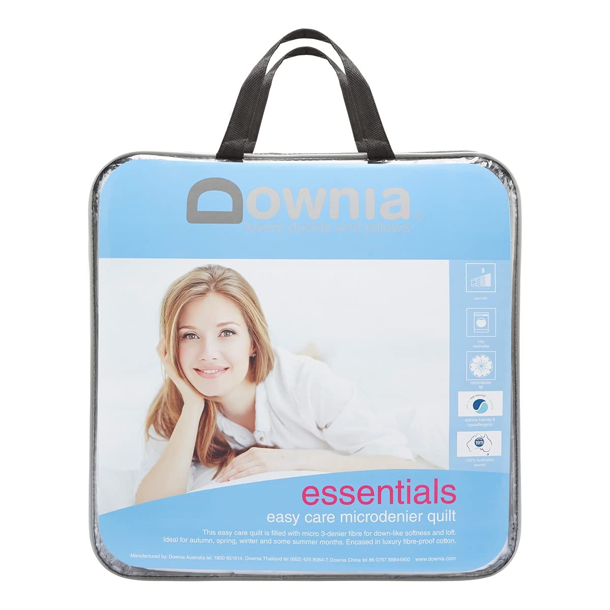 Downia Essentials Easy Care Microdenier Quilt-Double