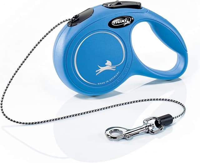 Flexi Classic Cord Retractable Dog Lead Blue
