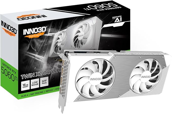 INNO3D GeForce RTX 5060 Ti Twin X2 OC 16GB GDDR7 - White