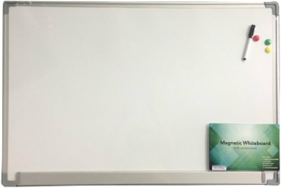 Whiteboard Quartet 900x600mm Penrite Aluminium Frame Magnetic