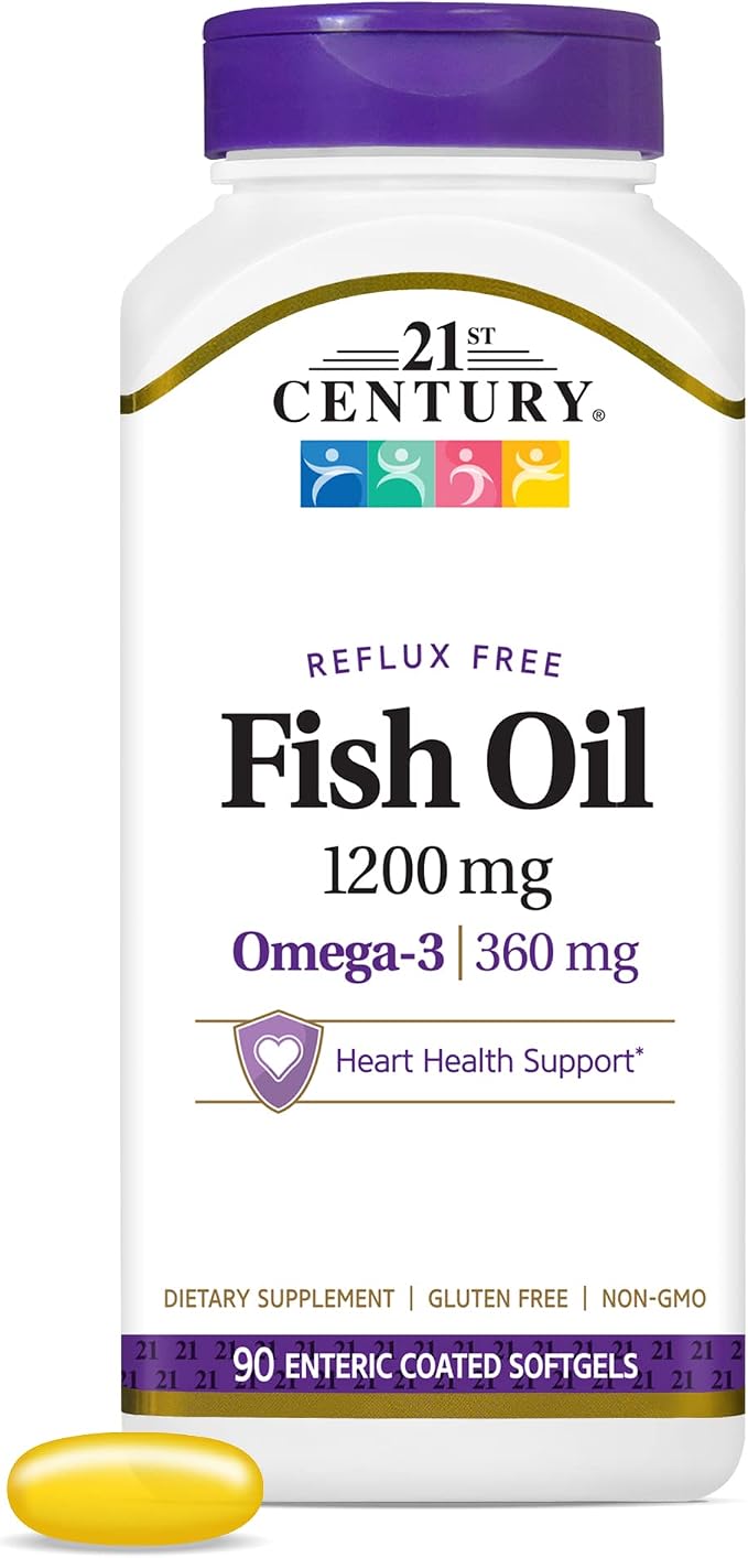 21st Century Fish Oil, Maximum Strength, 1200 mg, Softgels - 140 soft gels