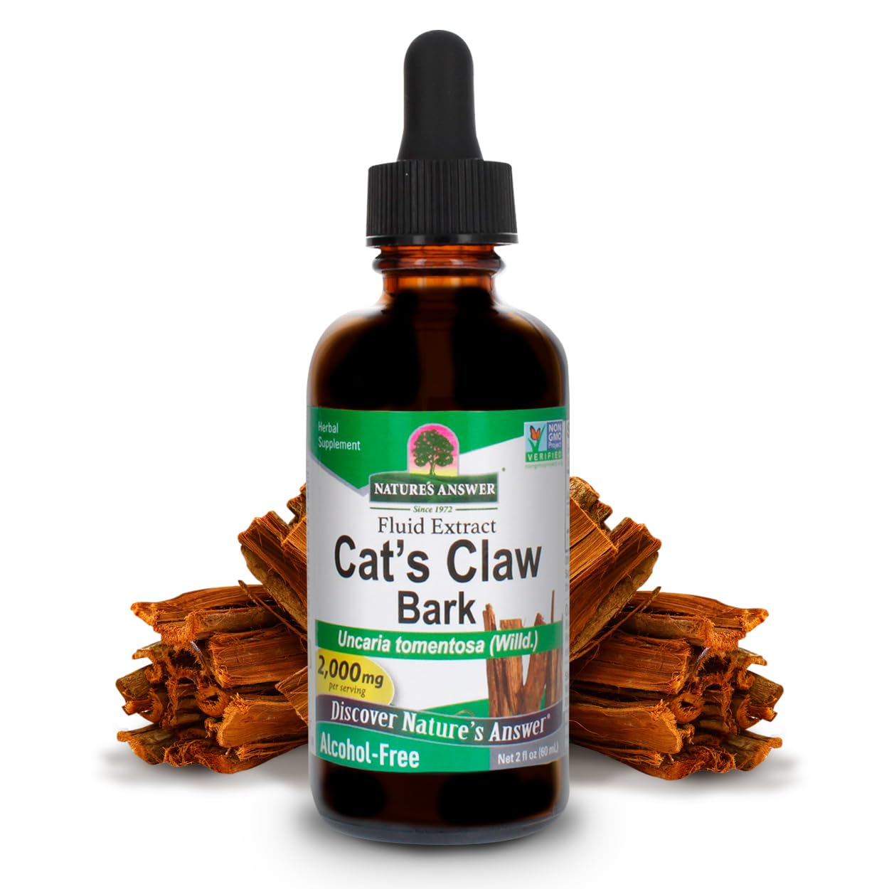 Nature's Answer - Cat's Claw Inner Bark Alcohol Free - 2 fl oz