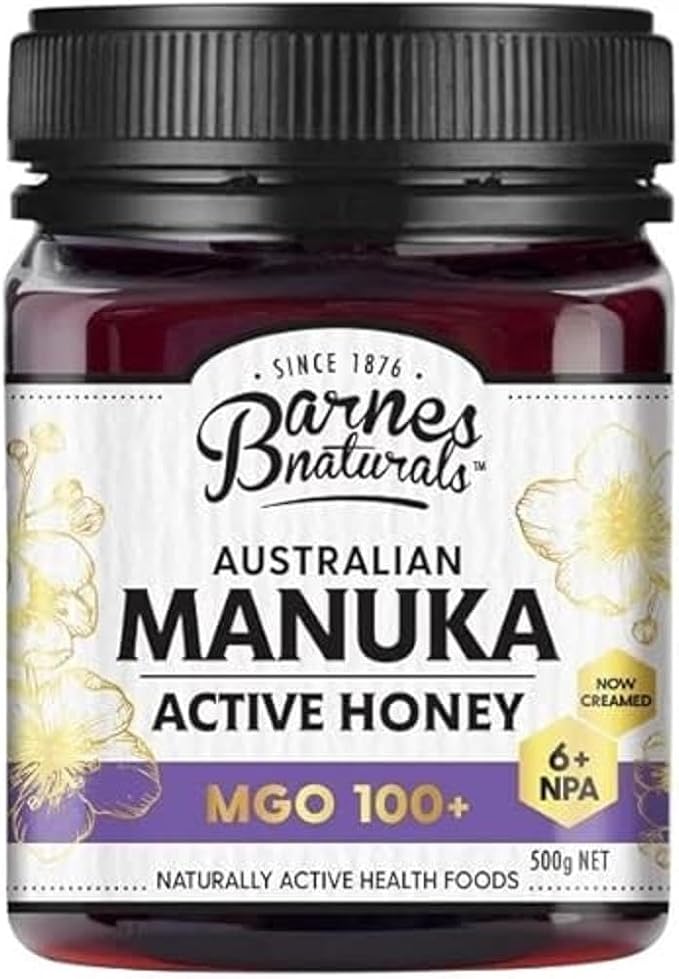 Barnes Naturals Australian Manuka Active Honey MGO 100+ NPA 6+ 500g
