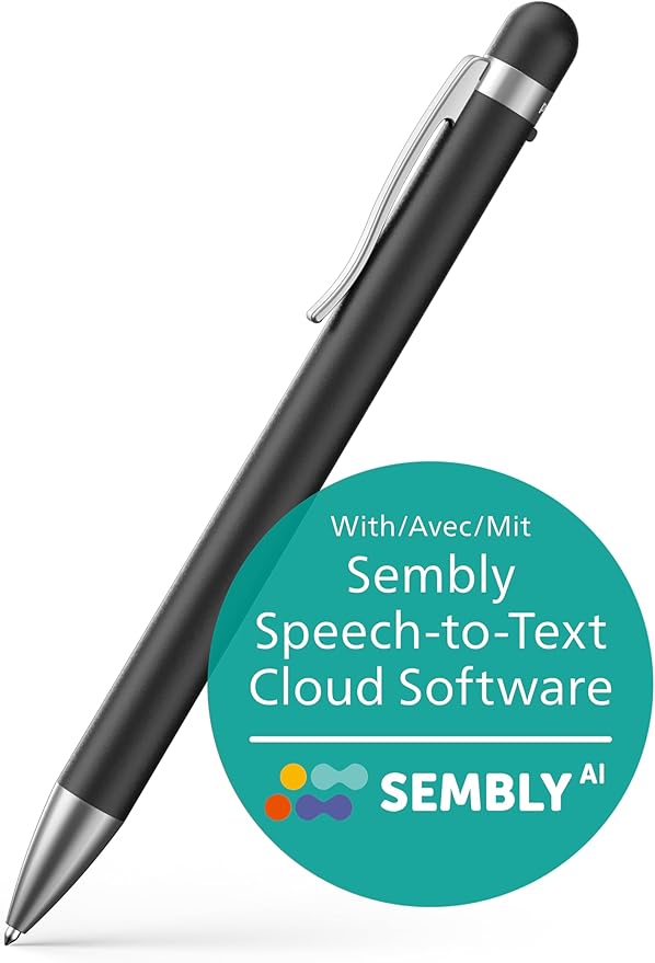 Philips DVT1600 Audio Recorder Pen with Sembly AI