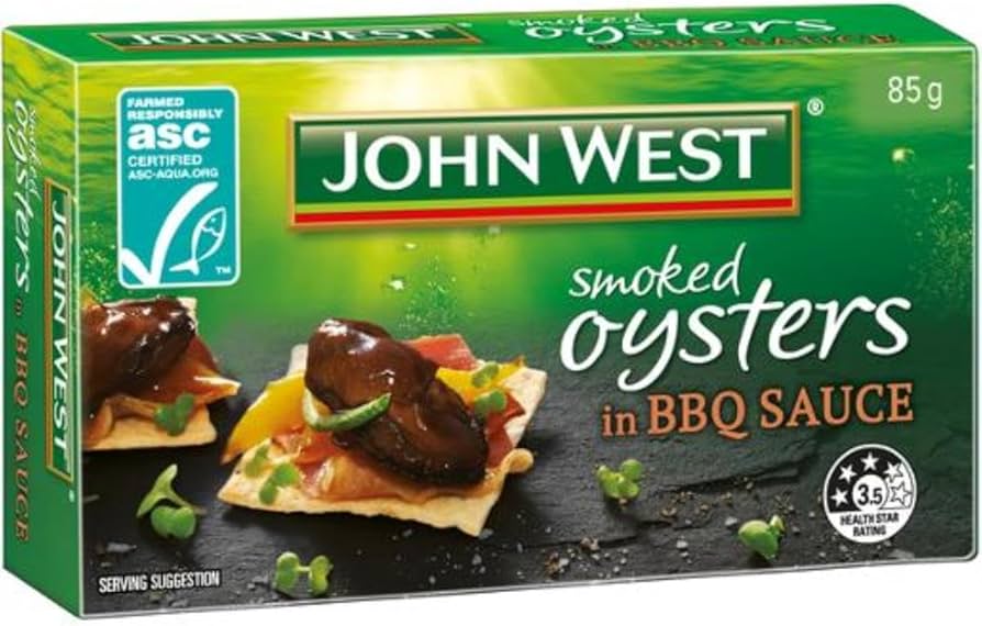 John West Smoked Oysters in BBQ Sauce 85g