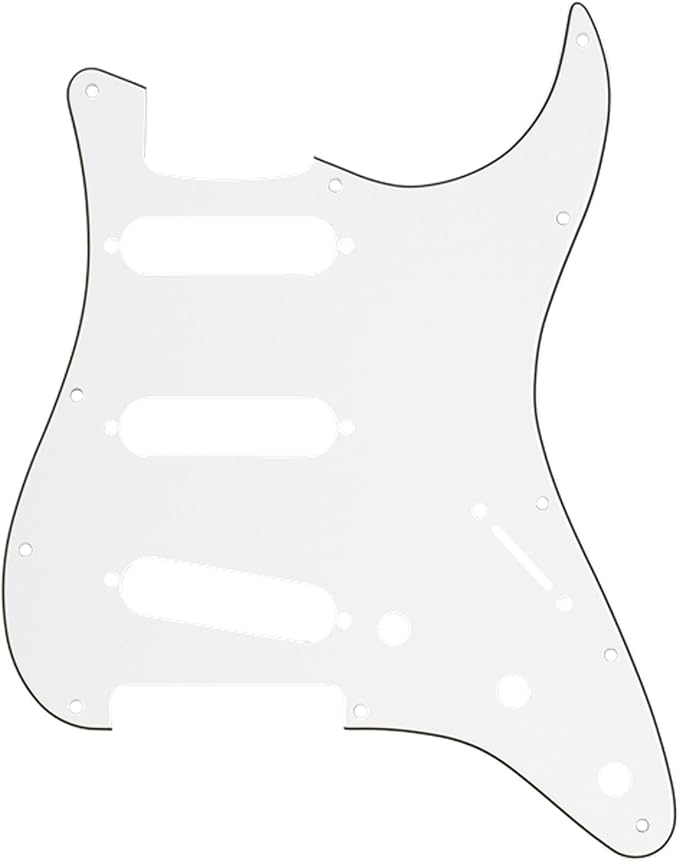 Fender 3 Ply 11 Hole Stratocaster Scratchplate/Pickguard (Black)