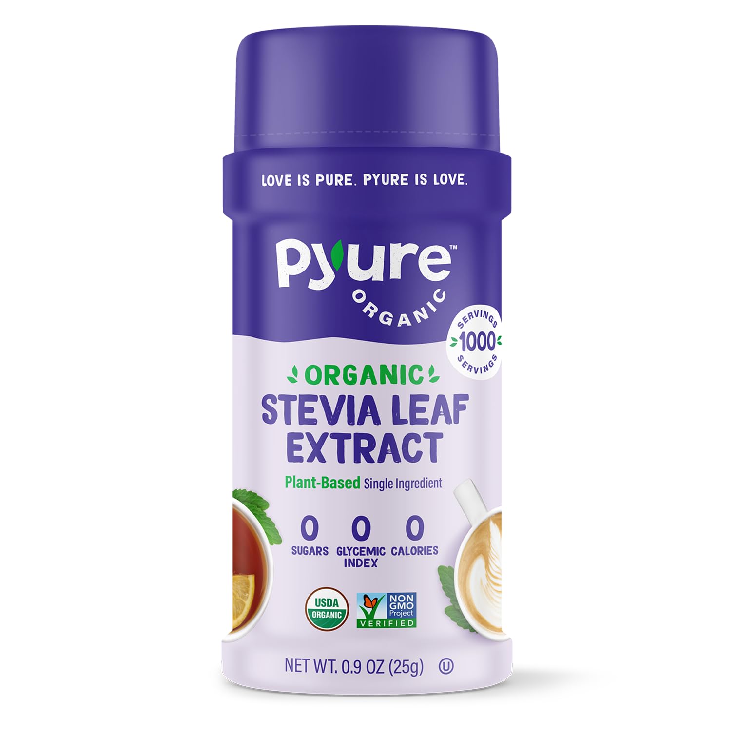 Pyure Stevia Leaf Extract, Organic - 0.9 oz