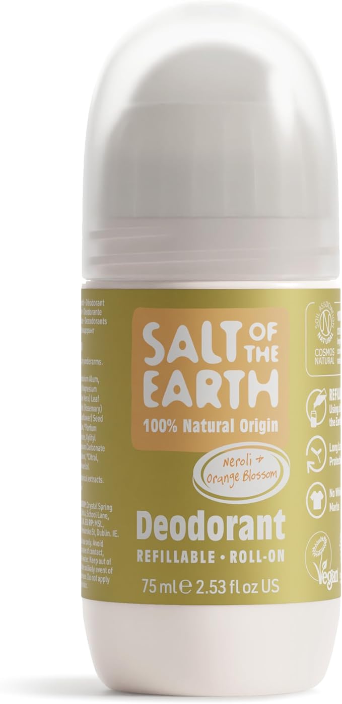Salt of The Earth Neroli & Orange Blossom Refillable Roll-on Deodorant 75ml