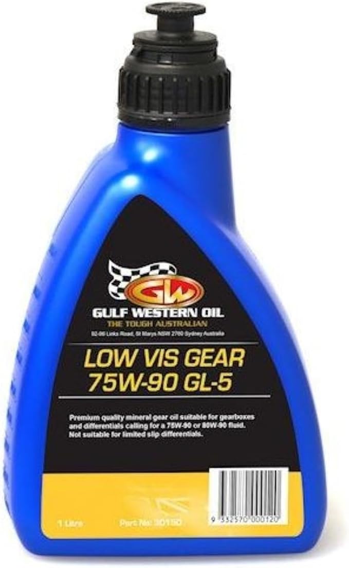 Gulf Western Low Vis 75W-90 Gear Lubricant 1L (30150)