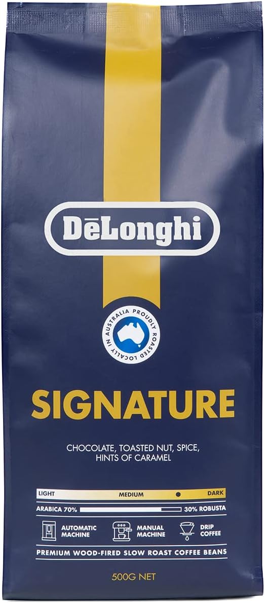 De'Longhi 500g Signature Blend Coffee Beans