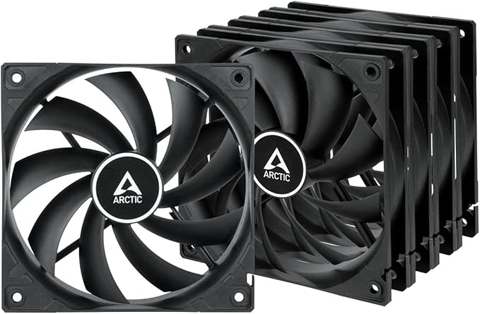 Arctic F12 120mm Fan Black 5 Pack