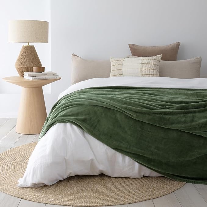 Bambury Ultraplush Blanket Moss Single