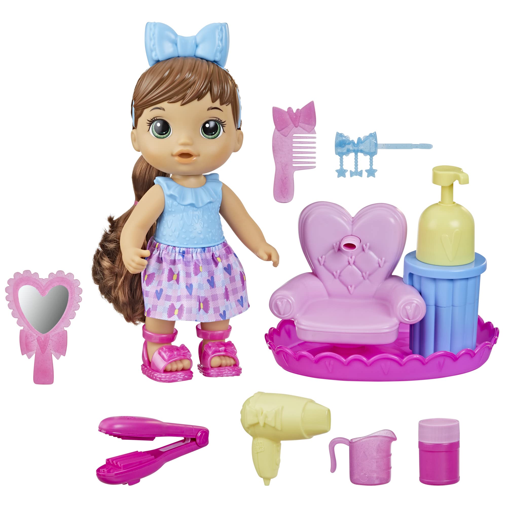 Baby Alive Sudsy Styling Doll Brown Hair