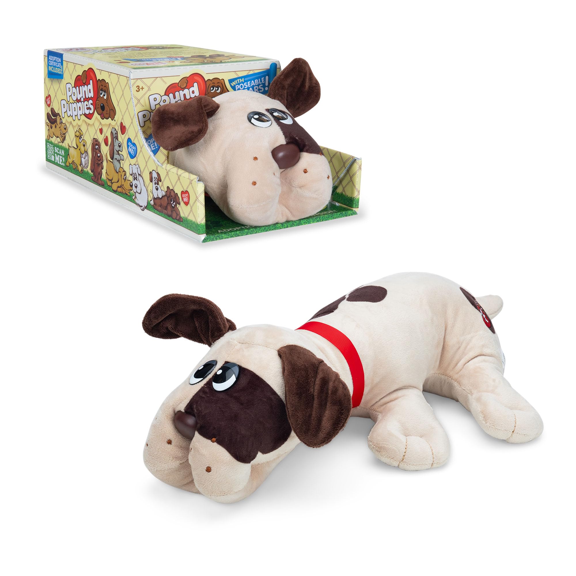 Pound Puppies Classic - W3 - Light Brown /Brown Short Ears