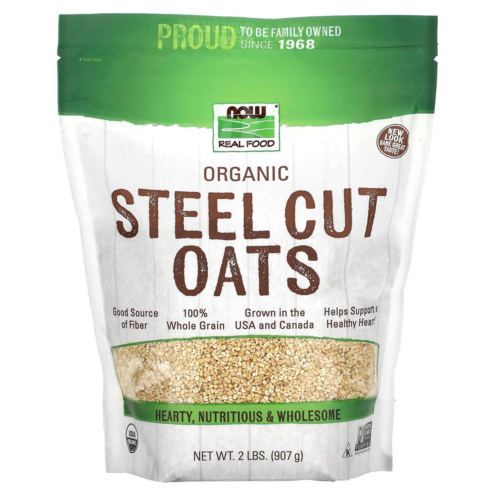 Now Foods Organic Steel Cut Oats 2lbs