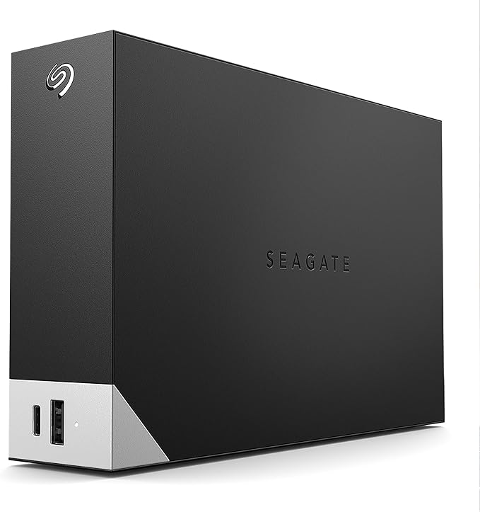 Seagate One Touch Desktop Hub External Hard Drive with Rescue, 8 Tb, Black
