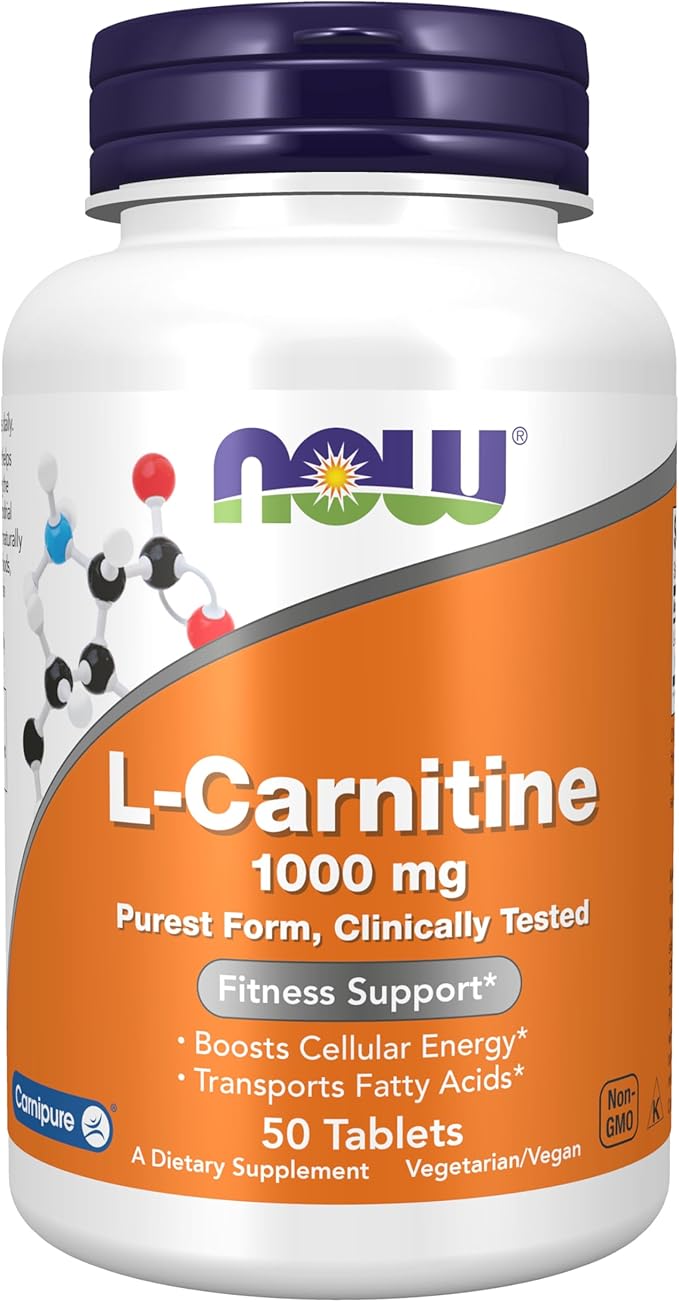 Now Foods L-Carnitine 1000 MG 100 Tablets
