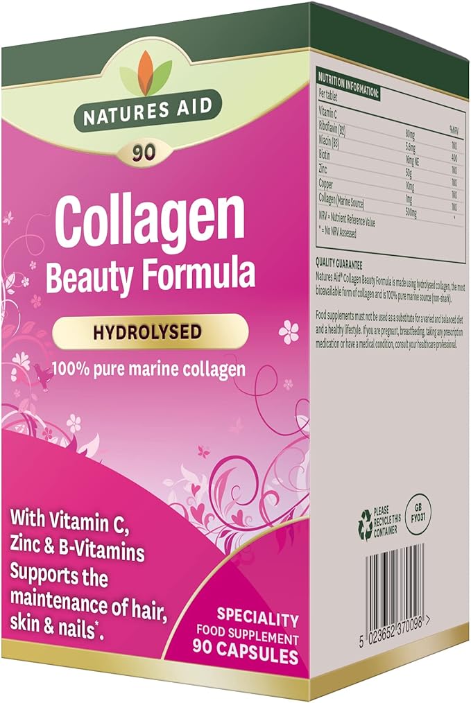 Natures Aid Collagen Beauty Formula (90 Capsules)