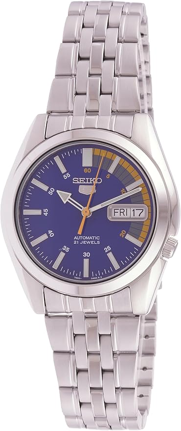 Seiko 5 Automatic Blue Dial Silver Stainless Steel Men's Watch