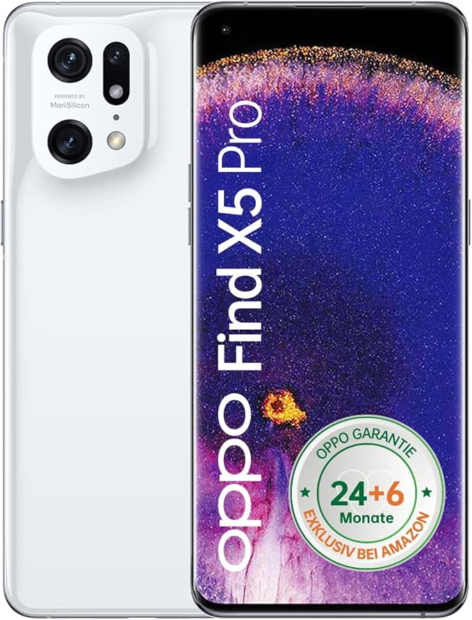 Oppo Find X5 Pro 5G (256GB, Ceramic White)