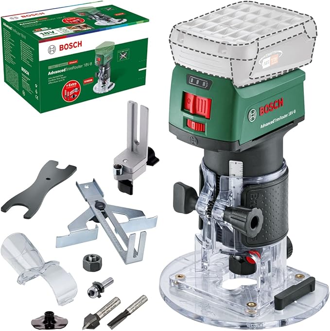AdvancedTrimRouter 18V-8 - 18 V Cordless Router (without Battery)