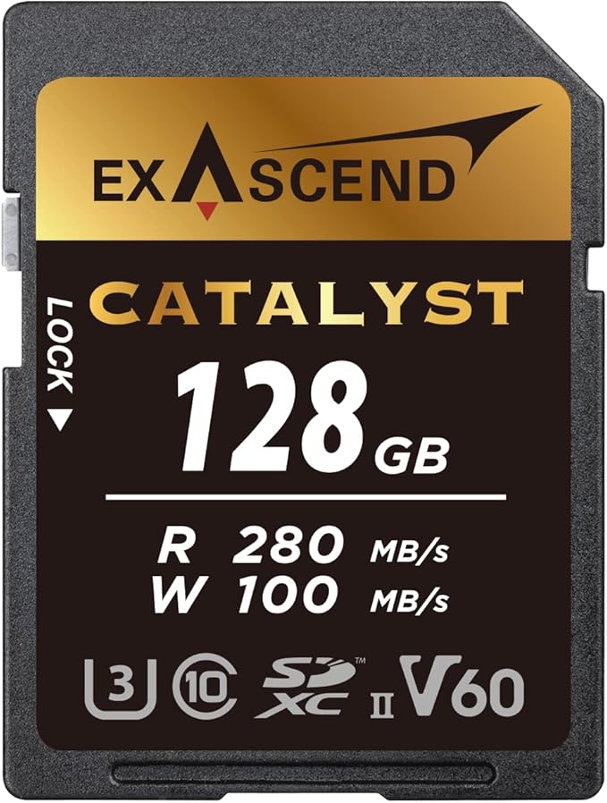 Exascend SD UHS-II V60 Catalyst 128GB Memory Card Clear