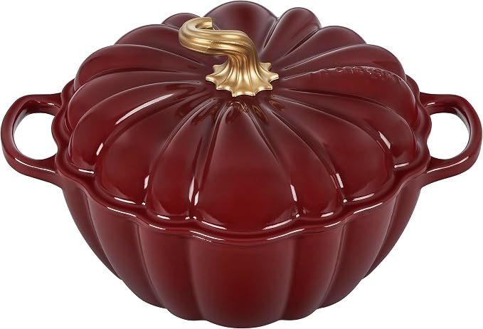 Le Creuset Signature Cast Iron Pumpkin Casserole 24cm - 3.7L Volcanic