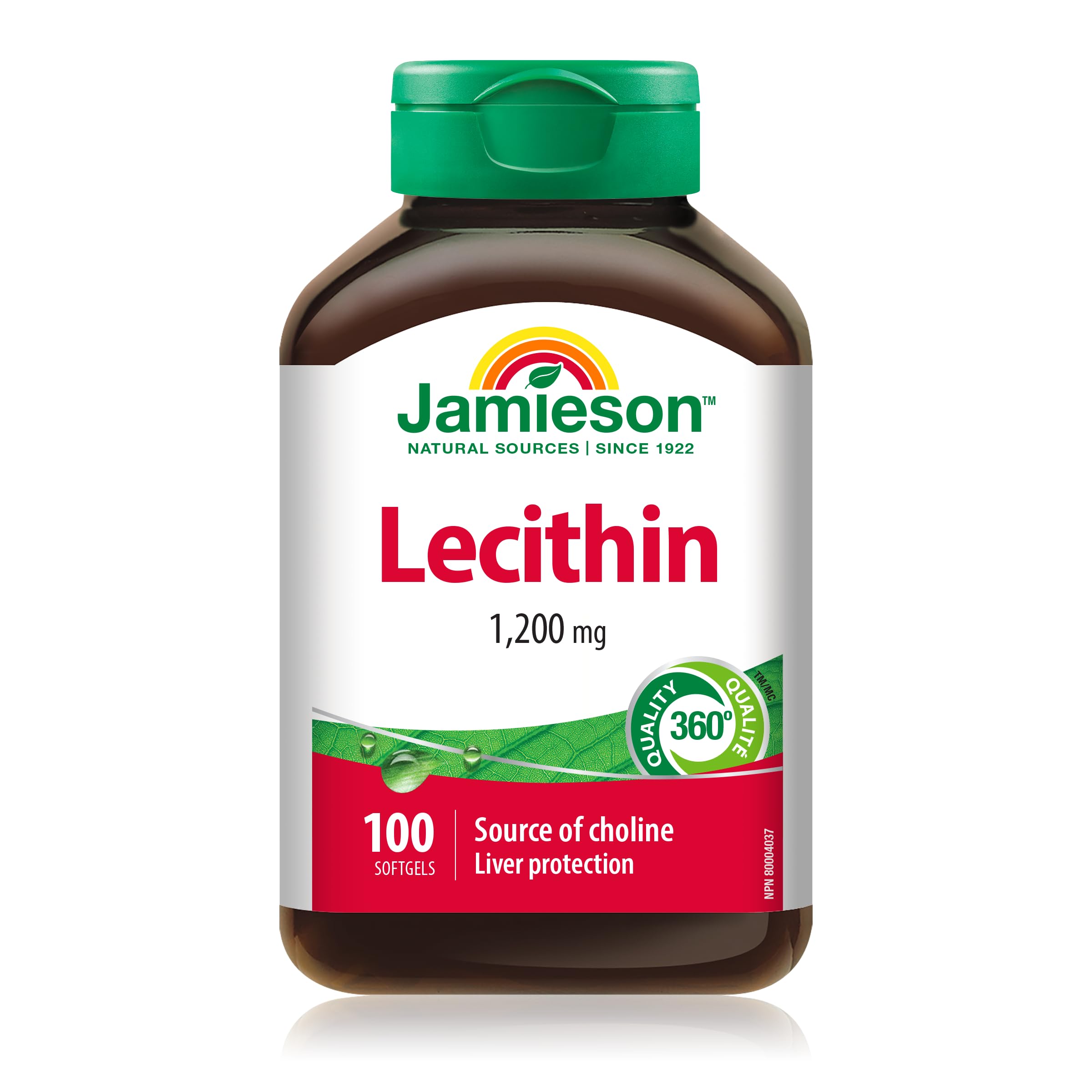 Jamieson Lecithin 1,200mg - 100 Softgels