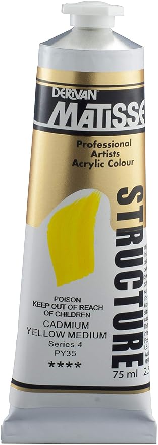Matisse Structure Acrylic 75ml S4 - Cadmium Yellow Medium