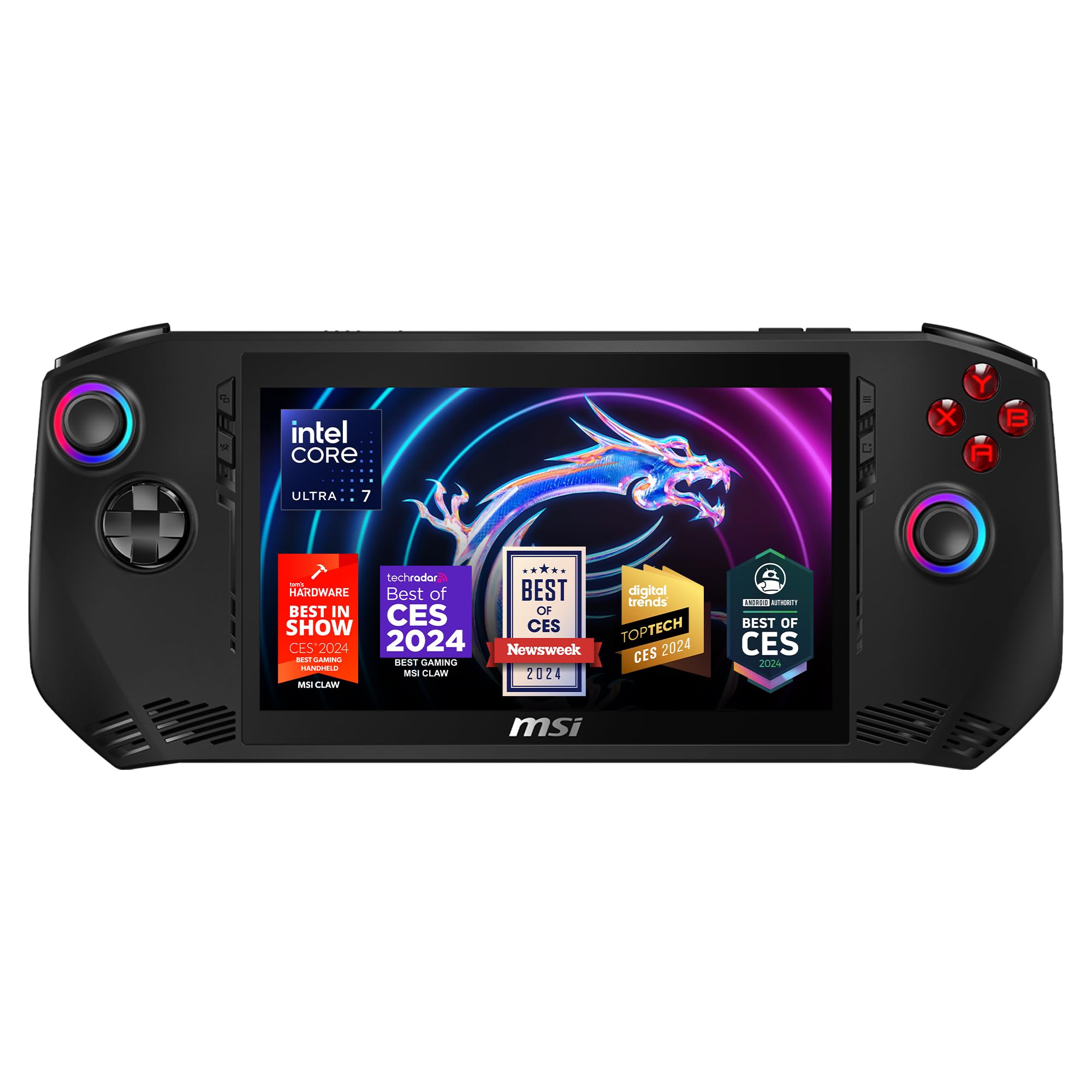 MSI - Claw A1M 7 120Hz FHD 1080P Gaming Handheld-Intel Core CU7 155H-Intel Arc-16GB-1TBSSD - Black - Claw A1M-050US - 824142357156