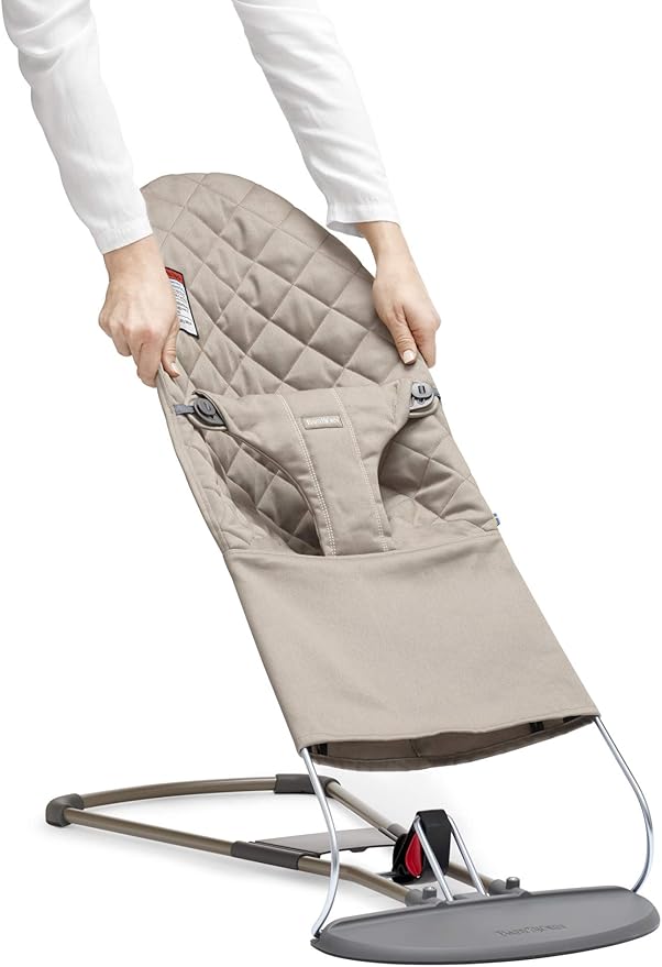 BabyBjorn Fabric Seat for Bouncer Bliss Black Cotton