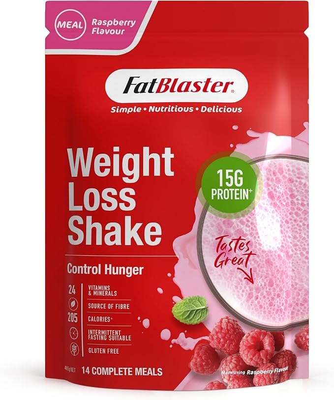 Fat Blaster Weight Loss Shake Raspberry 465g