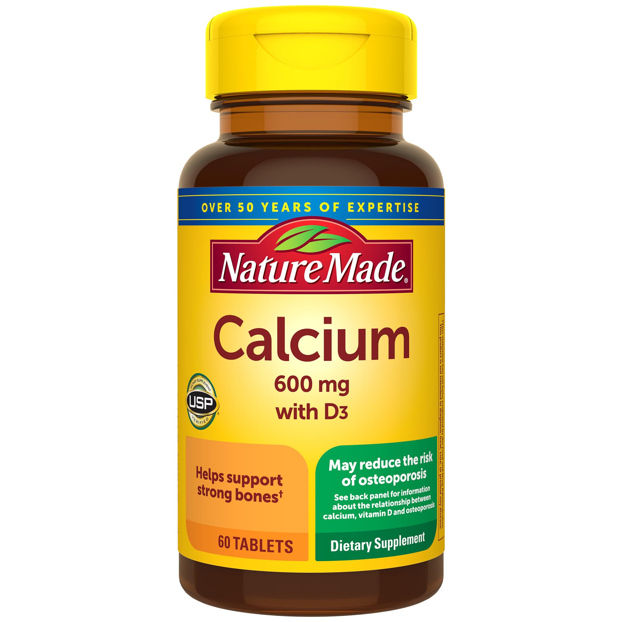 Nature Made Calcium With Vitamin D3 600 MG 100 Softgels