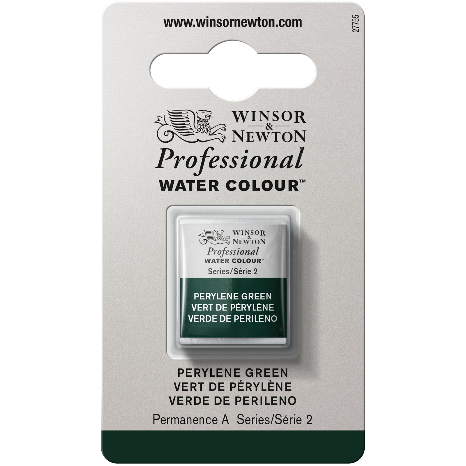 Winsor & Newton : Professional Watercolour : Half Pan : Perylene Green
